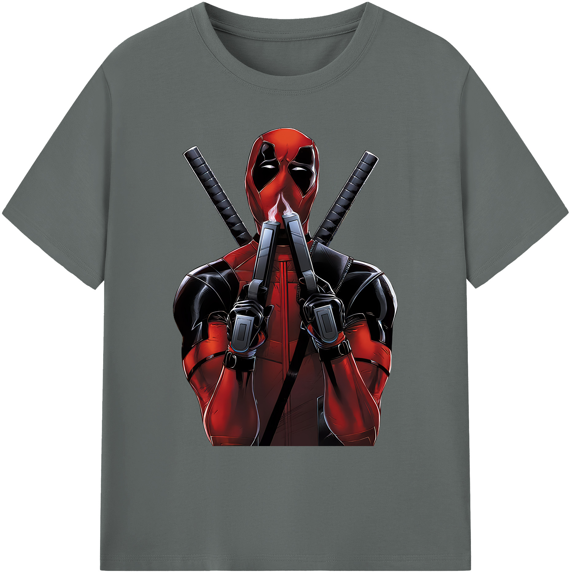 （画像用） Deadpool デッドプール 綿100％ メンズ半袖Tシャツ｜肌触りやわらか＆通気性
